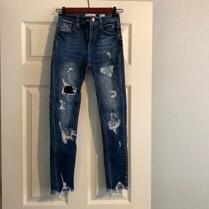 Girls High Rise Skinny KanCan Jeans